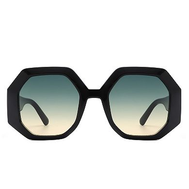 Retro Polygon Round Fashion Women Sunglasses