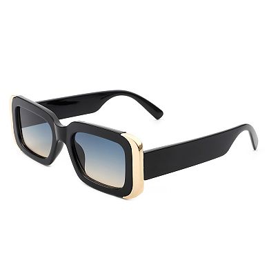 Narrow Rectangle Tinted Square Sunglasses
