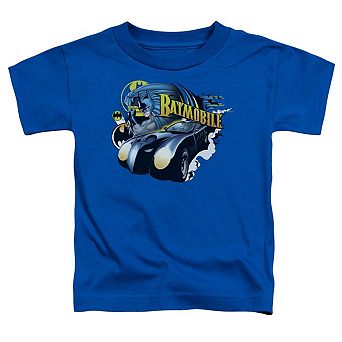 Batman Batmobile Short Sleeve Toddler T-Shirt