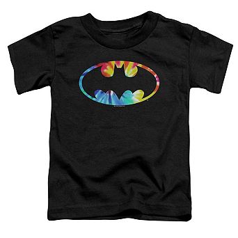 Batman Tie Dye Batman Logo Short Sleeve Toddler T-Shirt