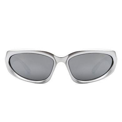 Rectangle Oval Y2K Wrap Around Sporty Sunglasses