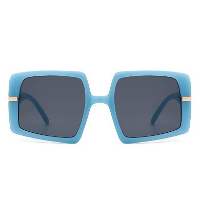 Oversized Square Irregular Flat Top Women's Sunglasses
