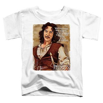 Princess Bride Word Short Sleeve Toddler Tee