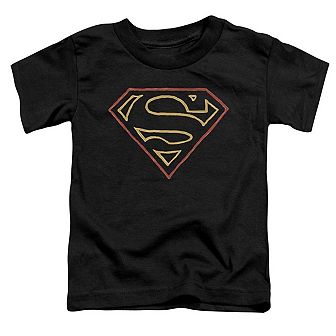 Superman Colored Shield Short Sleeve Toddler T-Shirt