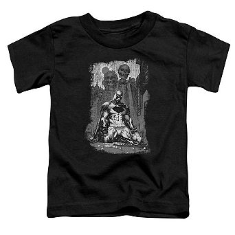 Batman Sketchy Shadows Short Sleeve Toddler T-Shirt