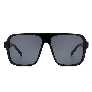 Retro Square Flat Top Aviator Sunglasses