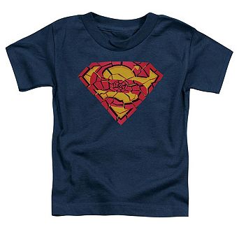Superman Shattered Shield Short Sleeve Toddler T-Shirt
