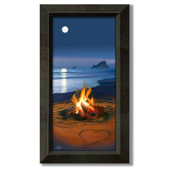 "Evening in Paradise" Framed Canvas Art