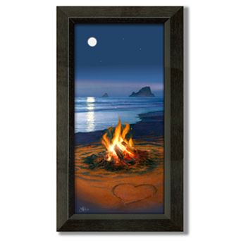 "Evening in Paradise" Framed Canvas Art