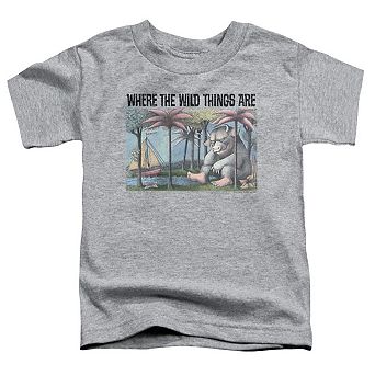Where The Wild Things Are Cover Art Short Sleeve Toddler T-Shirt