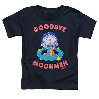 Rick And Morty Goodbye Moonmen Short Sleeve Toddler T-Shirt