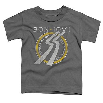 Bon Jovi Slippery When Wet World Tour Short Sleeve Toddler Tee