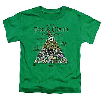 Elf Food Pyramid Short Sleeve Toddler T-Shirt