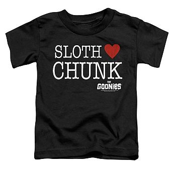 The Goonies Sloth Heart Chunk Short Sleeve Toddler T-Shirt