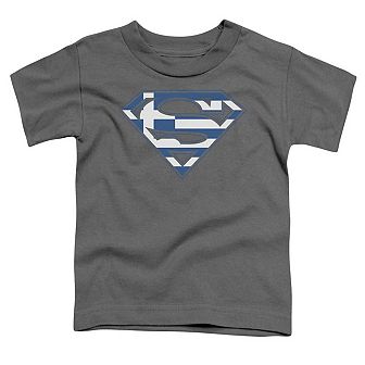 Superman Greek Shield Short Sleeve Toddler T-Shirt