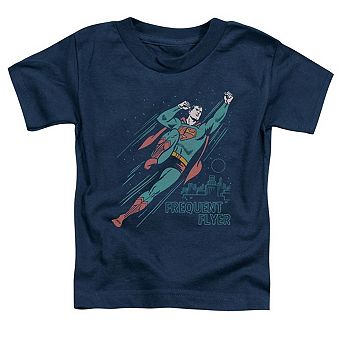 Superman Frequent Flyer Short Sleeve Toddler T-Shirt
