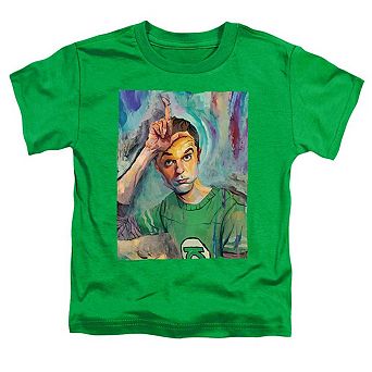 Big Bang Theory Sheldon Painting Short Sleeve Toddler T-Shirt