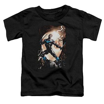 Batman Nightwing Against Owls Short Sleeve Toddler T-Shirt