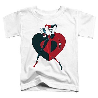 Batman Harely Heart Short Sleeve Toddler T-Shirt