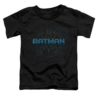 Batman Bat Tech Logo Short Sleeve Toddler T-Shirt