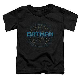 Batman Bat Tech Logo Short Sleeve Toddler T-Shirt