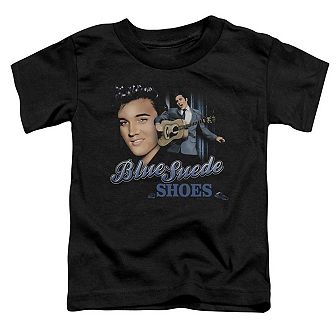 Elvis Presley Blue Suede Shoes Short Sleeve Toddler Tee
