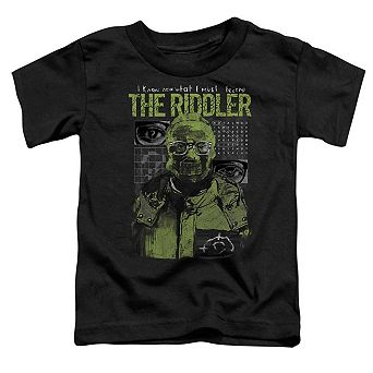The Batman (2022) Riddler Illustration Short Sleeve Toddler T-Shirt