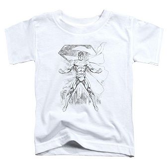 Superman Super Sketch Short Sleeve Toddler T-Shirt