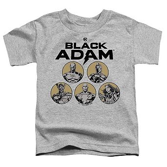 Black Adam Black Adam Contrast Group Short Sleeve Toddler T-Shirt