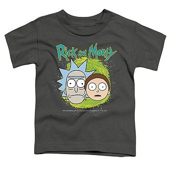 Rick And Morty Floating Heads Short Sleeve Toddler T-Shirt
