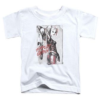 Batman Ink Wash Harley Short Sleeve Toddler T-Shirt