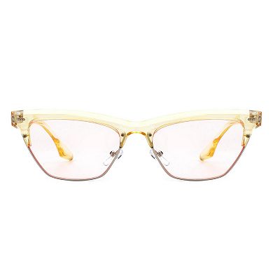 Retro Half Frame Square Cat Eye Women's Sunglasses