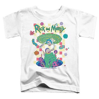 Rick And Morty Falling Portals Short Sleeve Toddler T-Shirt