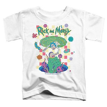 Rick And Morty Falling Portals Short Sleeve Toddler T-Shirt