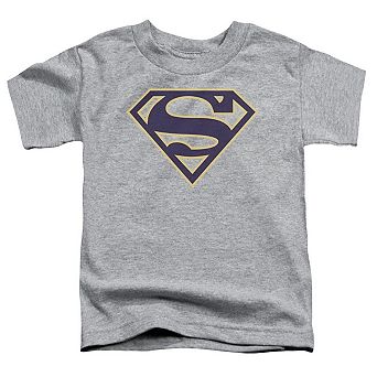 Superman Navy & Gold Shield Short Sleeve Toddler T-Shirt