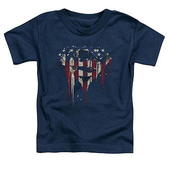 Superman Bleeding Shield Short Sleeve Toddler T-Shirt