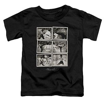 Bruce Lee Snap Shots Short Sleeve Toddler Tee