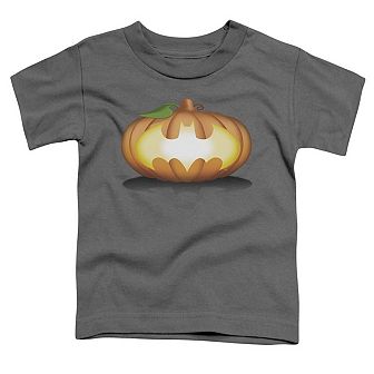 Batman Bat Pumpkin Logo Short Sleeve Toddler T-Shirt