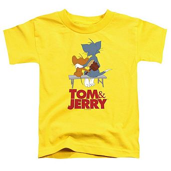 Tom And Jerry Movie Park Bench Short Sleeve Toddler T-Shirt