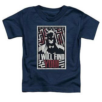 Batman I Will Fnd You Short Sleeve Toddler T-Shirt