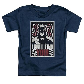 Batman I Will Fnd You Short Sleeve Toddler T-Shirt