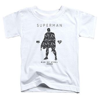 Superman Paisley Sihouette Short Sleeve Toddler T-Shirt