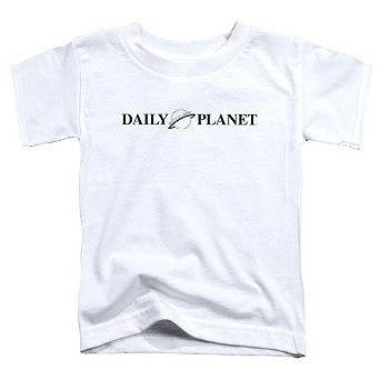 Superman Daily Planet Logo Short Sleeve Toddler T-Shirt