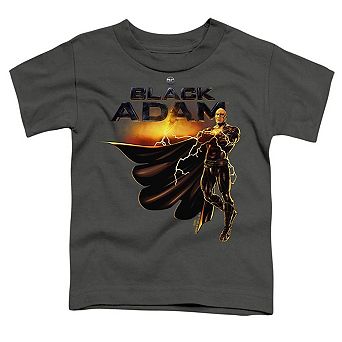 Black Adam Black Adam Logo With Character Short Sleeve Toddler T-Shirt