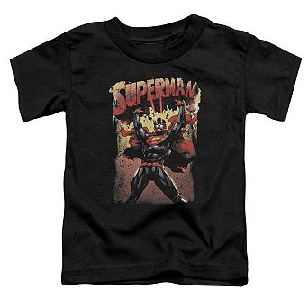 Superman Lift Up Short Sleeve Toddler T-Shirt