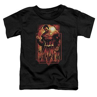 Superman Metropolis Deco Short Sleeve Toddler T-Shirt