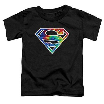 Superman Superman Tie Dye Logo Short Sleeve Toddler T-Shirt