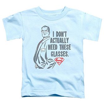 Superman Dont Need Glasses Short Sleeve Toddler T-Shirt