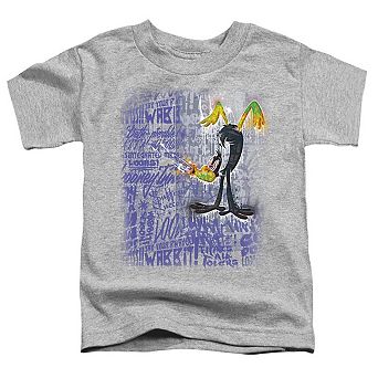 Looney Tunes Graffiti Duck Short Sleeve Toddler T-Shirt
