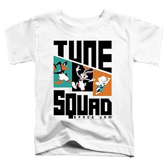 Space Jam 2 Tune Squad Pattern Characters Short Sleeve Toddler T-Shirt